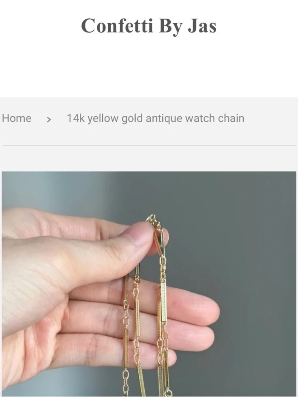 Elegant 14k Gold Bar Link Watch Chain Necklace - Women